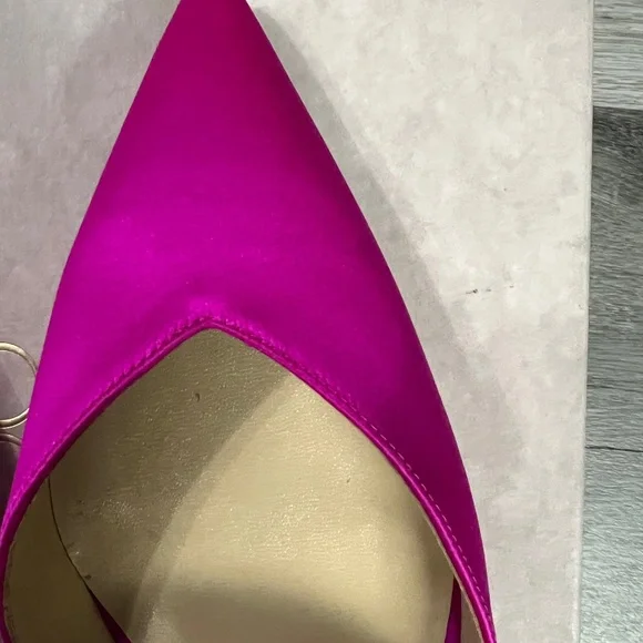 Jimmy Choo Saeda 100 fuschia crystal heels - Picture 6 of 14